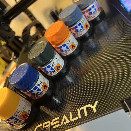 Wall mounted Tamiya Paint Bottle Holder V3