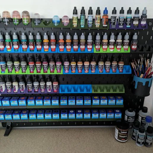 IKEA SKADIS paint holder - Revell Aqua colour