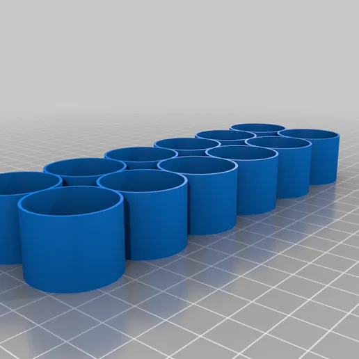Parametric paint bottle holder (6x2 bottles, no step)