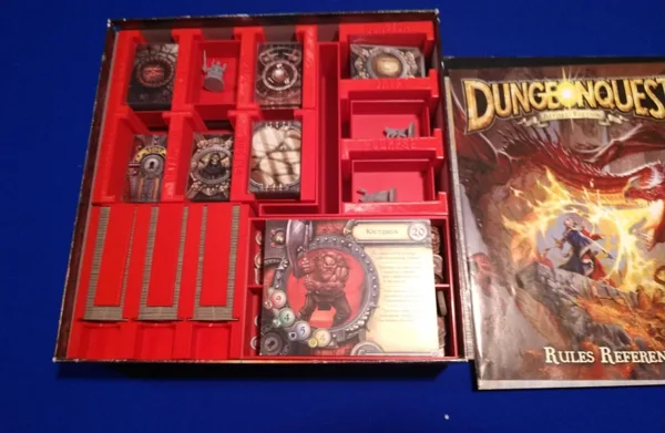DungeonQuest (revised edition) insert & organizer with tile tower