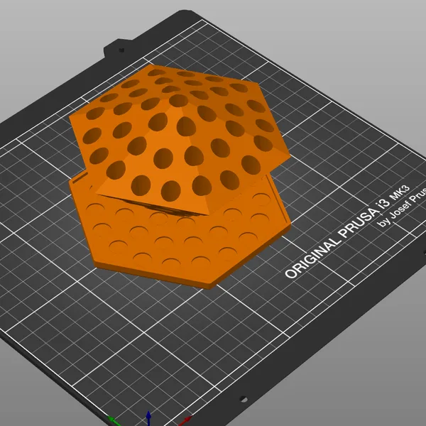 Hexagon Paint Brush Holder