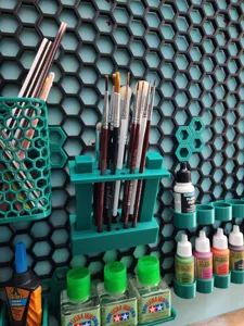 Honeycomb Wall Brush Holder
