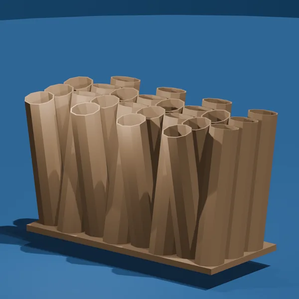 Angled Post Brush Holder