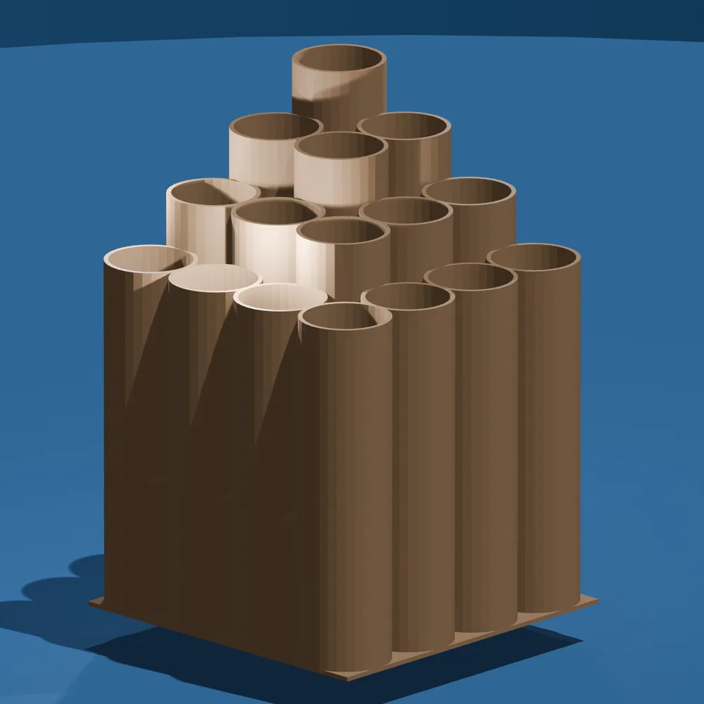 6-slot brush holder with 2 different styles