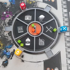 Resource wheel for the Board Game Blackout Hong Kong