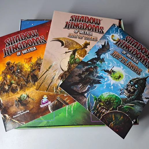 Insert for Shadow Kingdoms of Valeria + Rise of Titans + Riftlands