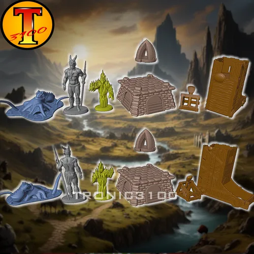 Legends of Andor the Star Shield Threats: Miniature Pack for Tabletop games