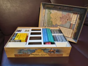 Organizer for 878 Vikings: Invasions of England (plus Viking Age exp. & promo cards - 2017 rectangular box)