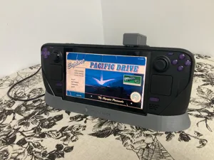 Steam Deck Cradle for JSAUX ModCase - with Spring-Loaded Cable Dock