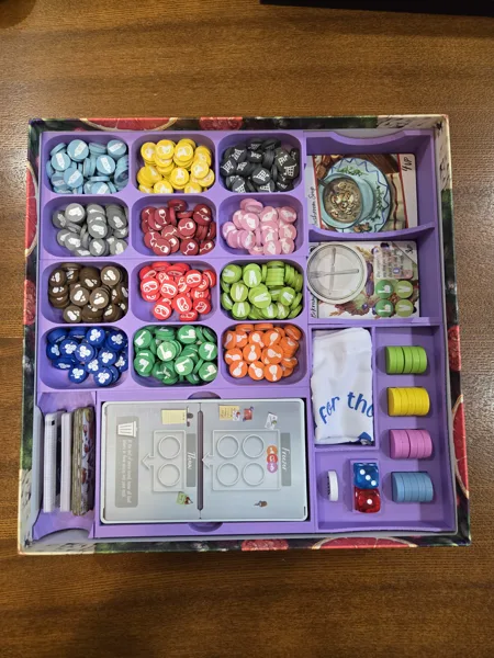 Food for Thought Boardgame Insert Organizer