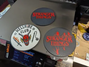 Stranger Things Hellfire Club Coasters - MMU/AMS