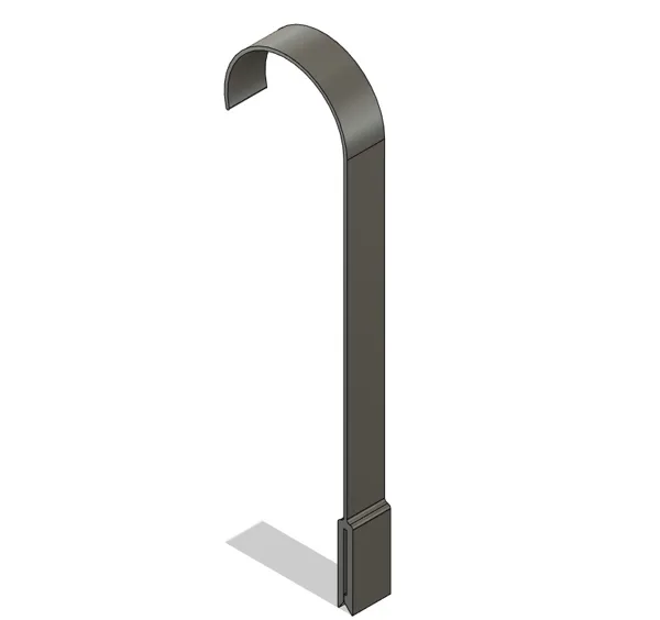 Fluorescent Light Hook for Paper and Cards