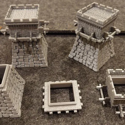 Optional Towers for The Great Wall boardgame by Awaken Realms (fancy remix)