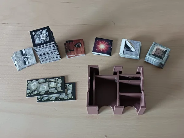 OpenSCAD -  HeroQuest field tray