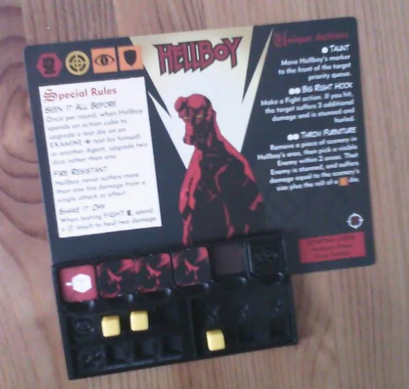 Hellboy Boardgame player tray