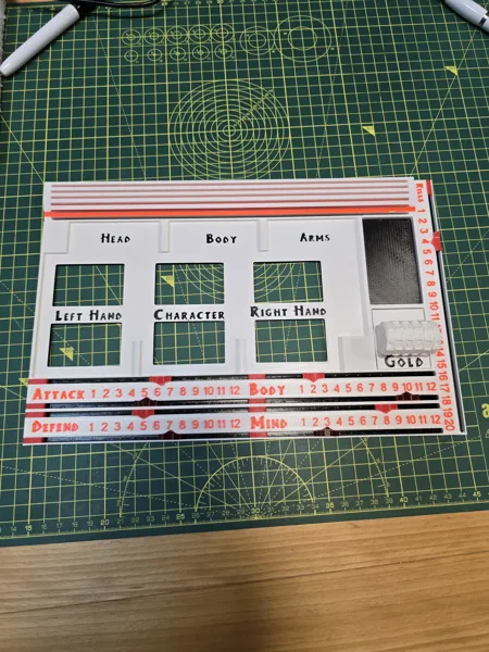 HeroQuest Player Board - COMPLETE