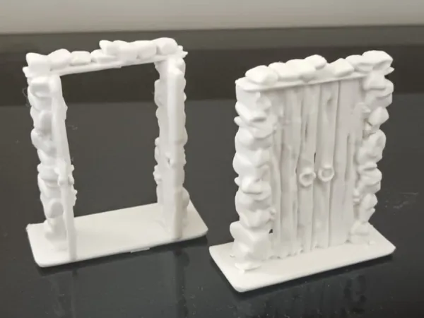 HeroQuest - Porta doppia (aperta e chiusa)
