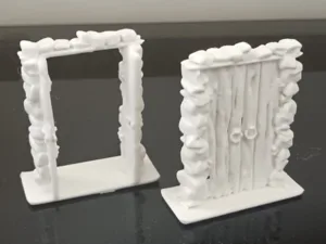 HeroQuest - Porta doppia (aperta e chiusa)