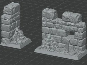 HeroQuest wallS - Single and Double wall + details