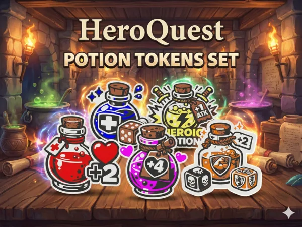 HeroQuest Potion Tokens Set