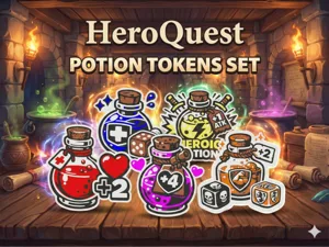 HeroQuest Potion Tokens Set