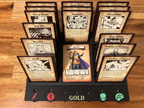HeroQuest (2021) Nice and flat character dashboard