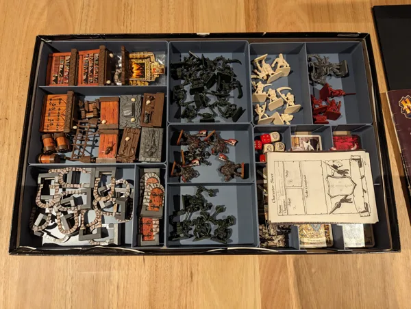 HeroQuest (ORIGINAL) Organiser / Box Inserts