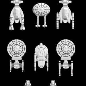 Pre-TOS Federation ships: Star Trek starship parts kit expansion #12