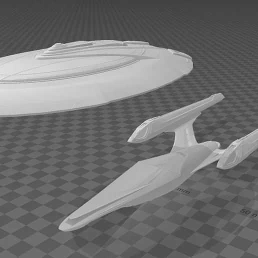 STO - Federation - Sovereign-class - saucer separated