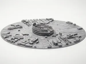 Colosseum – Circular Topographic Map