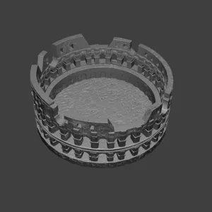 Colosseum Arena Ashtray - Roman Architecture Desk Decor
