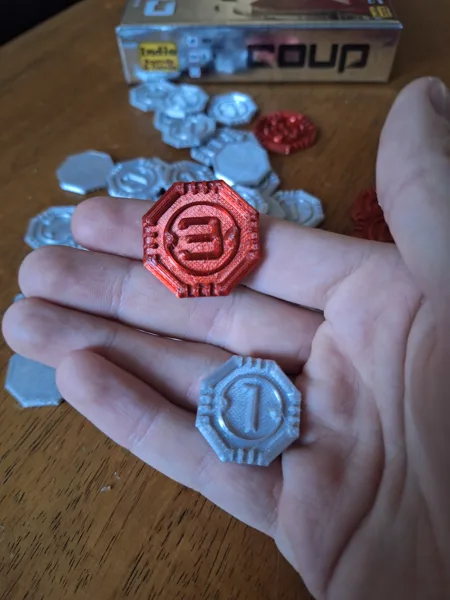 Coup Coins for card game
