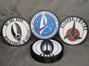 Star Trek Stackable 3D Coaster Set -Factions Set A
