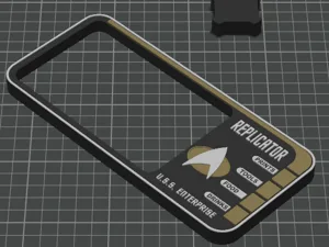 Star Trek Display-Rahmen für Bambu Lab P2S, X1&H2