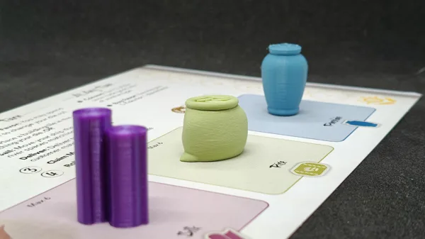 River of Gold board game trade goods tokens