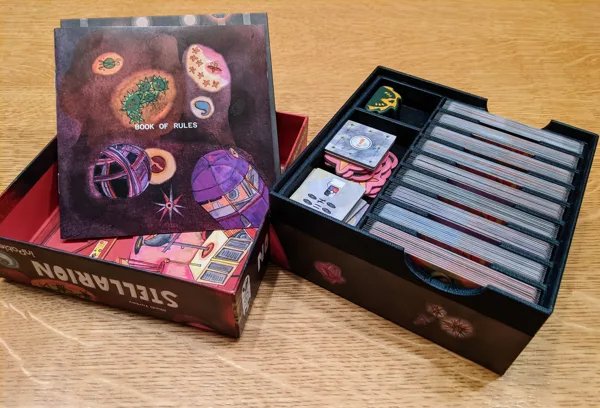 Stellarion Organizer Insert with Sleeved Cards