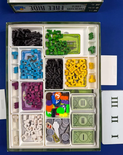 Free Ride board game insert