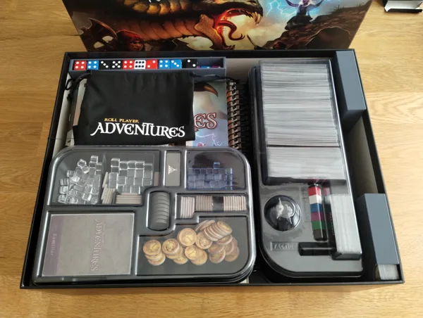Roll Player Adventures + Expansions board game insert