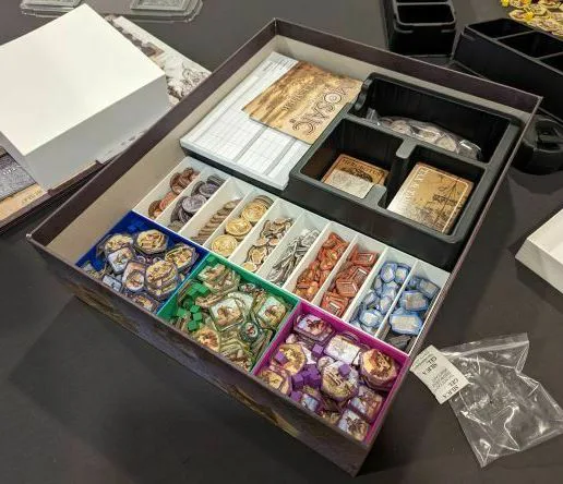 Mosaic: A Story of Civilization + Expansion Board Game Organizer