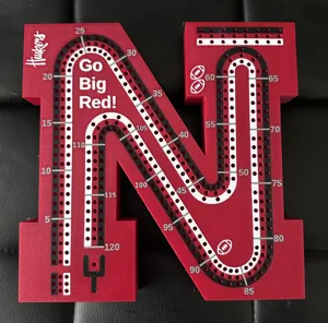 Nebraska "N" Shaped Cribbage Board