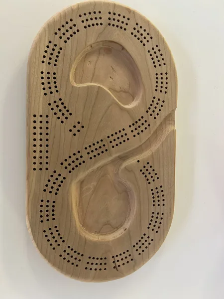 Golf hole themed cribbage board drilling and routing templates