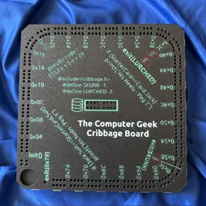 The Computer Geek Cribbage Board