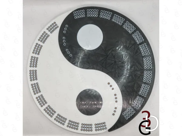 Yin Yang Cribbage Board