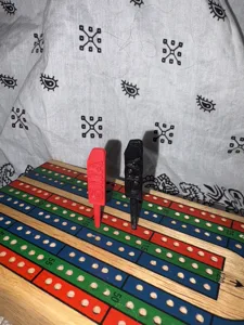 Grandma and Grandpa named cribbage pegs
