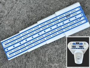 Stacking travel cribbage set