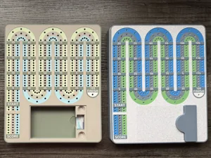 Cribbage Board With Card & Peg Storage