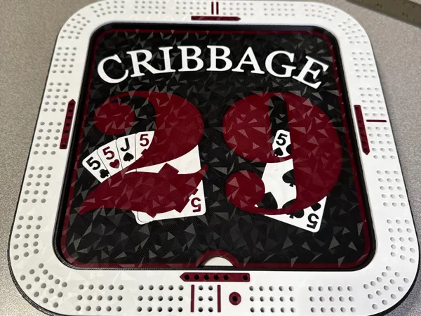 Square Cribbage Board