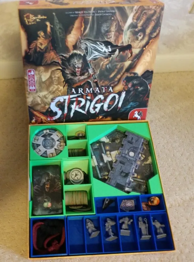 Armata Strigoi + Resurrection expansion board game insert & organizer