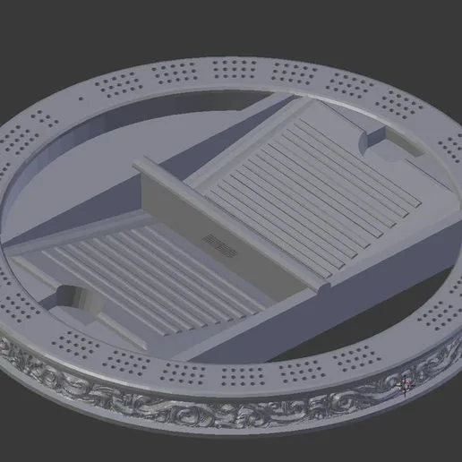 Filigree Cribbage Board WIP