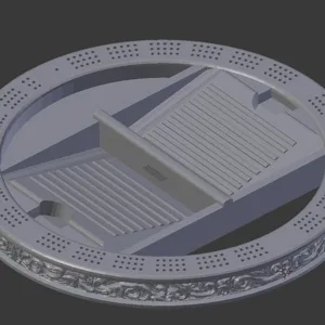 Filigree Cribbage Board WIP